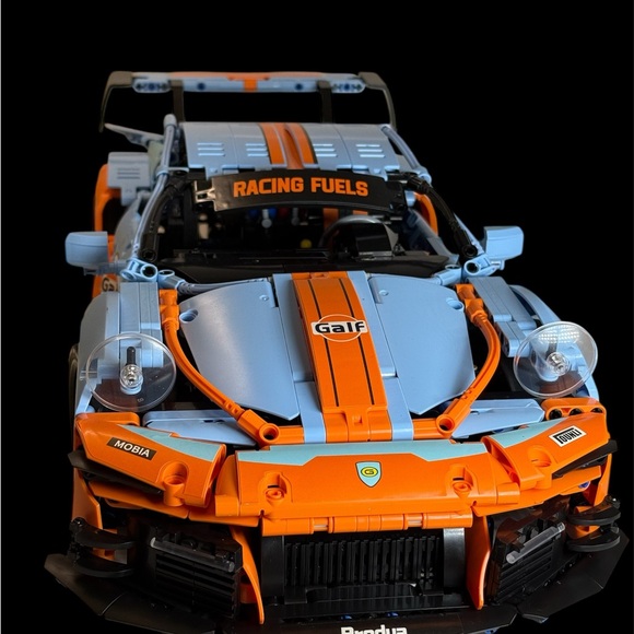 Racing Fuels Sports Car Building Set - Orange and Blue